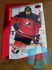 2021-22 UD Team Canada Juniors FRANCESCO PINELLI #112 Program Excellence 091/165